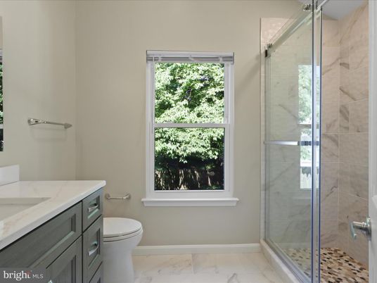 Bathroom, Glass Shower, Interior, Marble, Marble Walls