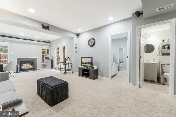 Bathroom, Fireplace, Interior, Recessed Lighting