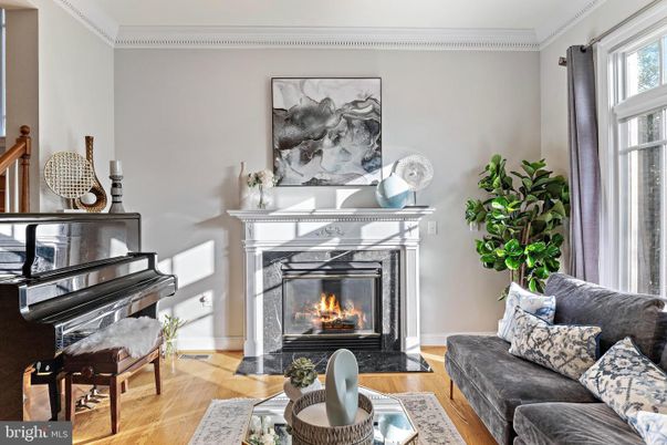 Fireplace, Interior, Living room, Piano, Wood Texture Flooring