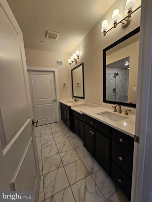 Bathroom, Dual Sink Vanities, Interior, Marble