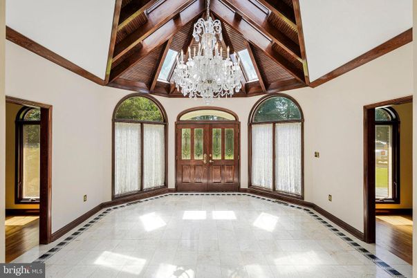 Chandelier, Interior, Wooden Beams, Wood Texture Flooring