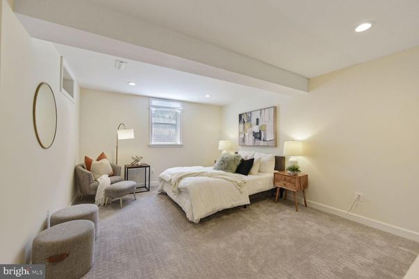 Bedroom, Interior, Recessed Lighting