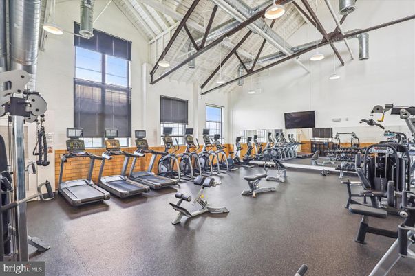 Fitness Equipment, Gym, Interior, Pendant Lights