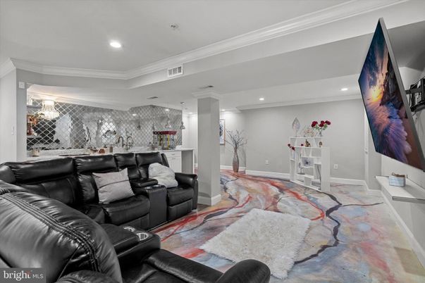 Home Theatre Room, Interior, Recessed Lighting