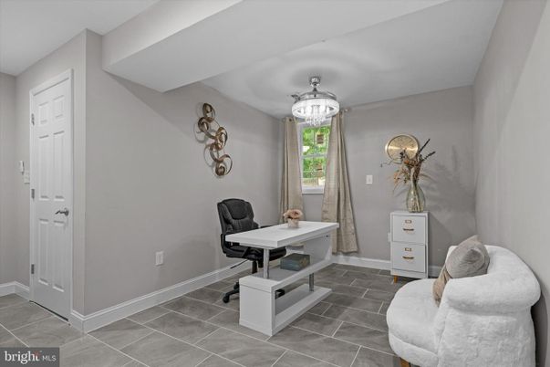 Chandelier, Home Office, Interior