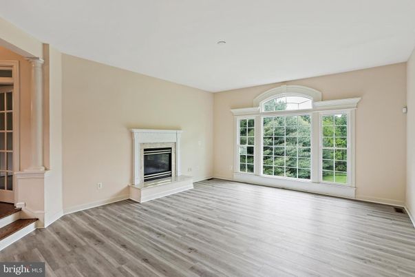 Empty room, Fireplace, Interior, Wood Texture Flooring