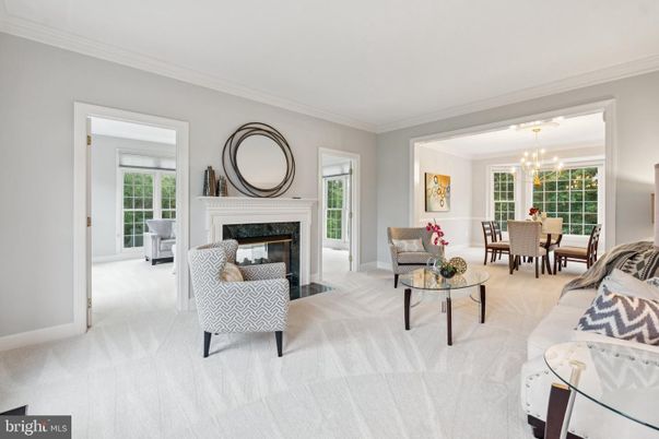 Dining room, Fireplace, Interior, Living room