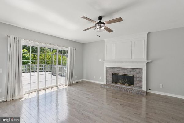 Empty room, Fireplace, Interior, Wood Texture Flooring