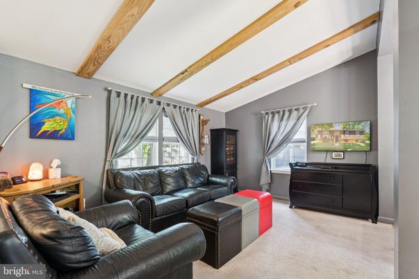 Interior, Living room, Wooden Beams