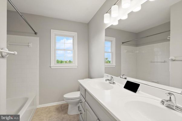 Bathroom, Dual Sink Vanities, Glass Shower, Interior