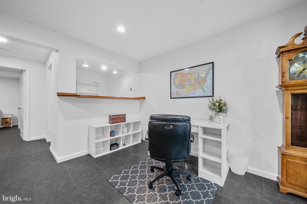 Home Office, Interior, Recessed Lighting