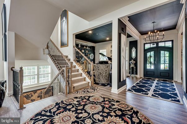 Chandelier, Interior, Recessed Lighting, Wood Texture Flooring