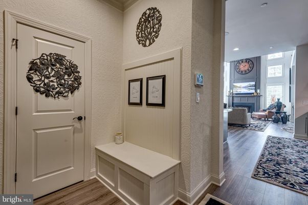 Fireplace, Interior, Recessed Lighting, Wood Texture Flooring