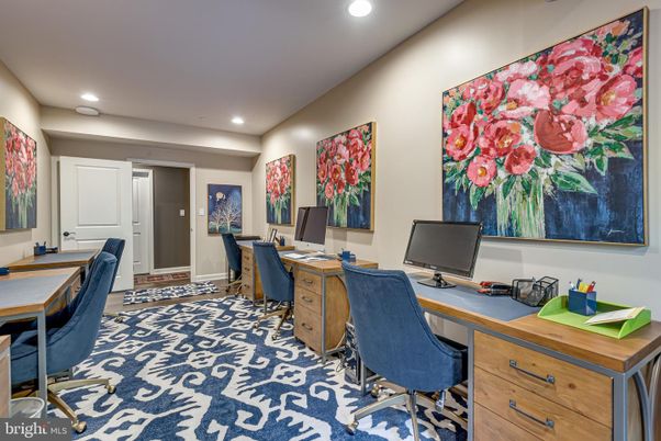 Home Office, Interior, Recessed Lighting