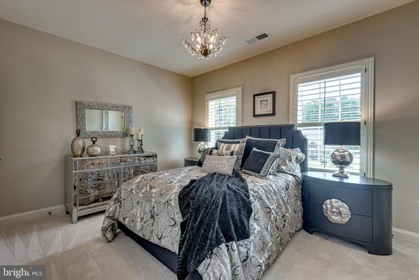 Bedroom, Chandelier, Interior