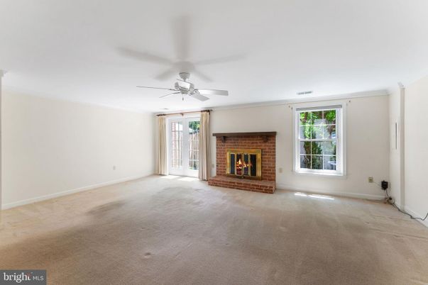Empty room, Fireplace, Interior