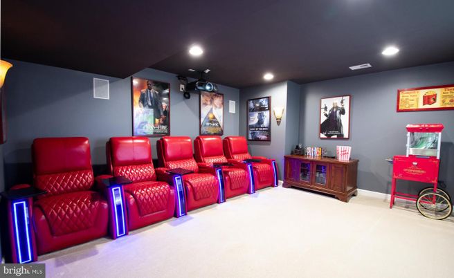 Home Theatre Room, Interior, Recessed Lighting, Theatre Room
