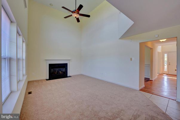 Empty room, Fireplace, Interior, Wood Texture Flooring