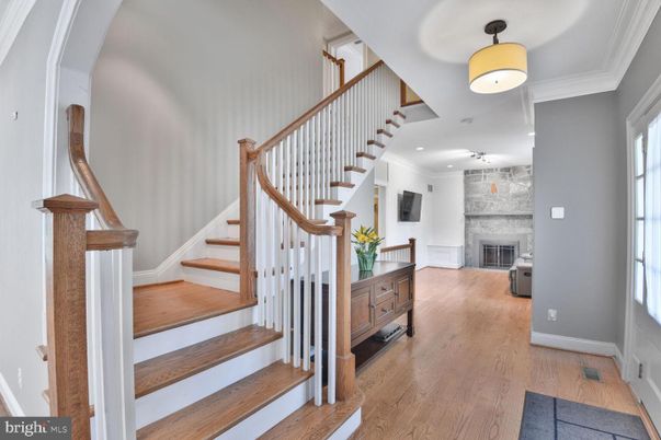 Fireplace, Interior, Recessed Lighting, Wood Texture Flooring