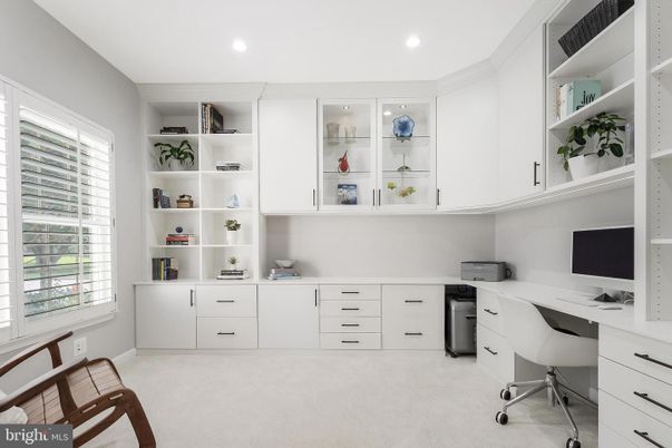 Home Office, Interior, Recessed Lighting