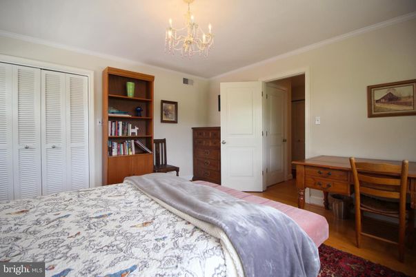 Bedroom, Chandelier, Interior, Wood Texture Flooring