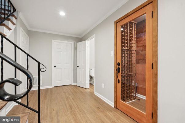 Interior, Recessed Lighting, Wine Storage, Wood Texture Flooring