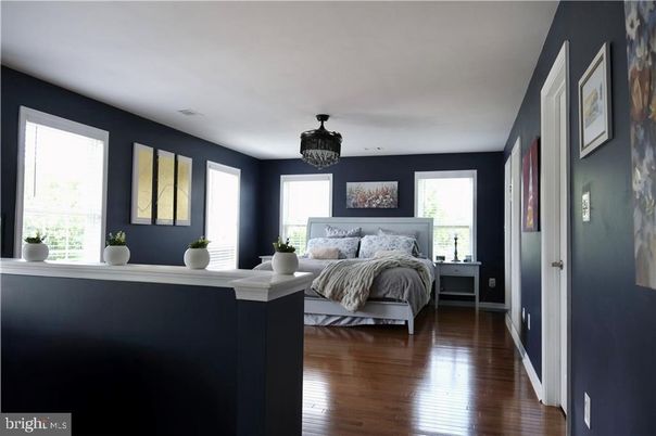 Bedroom, Chandelier, Interior, Wood Texture Flooring