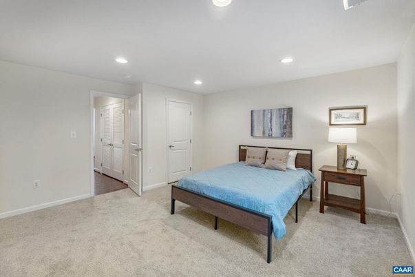 Bedroom, Interior, Recessed Lighting