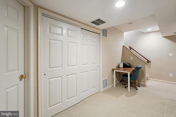 Home Office, Interior, Recessed Lighting