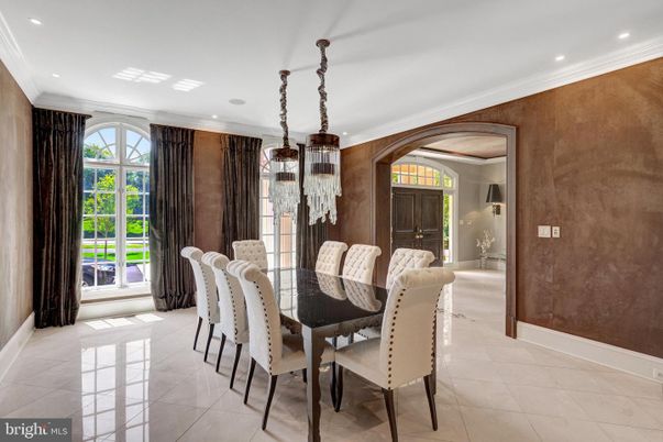 Chandelier, Dining room, Interior, Recessed Lighting