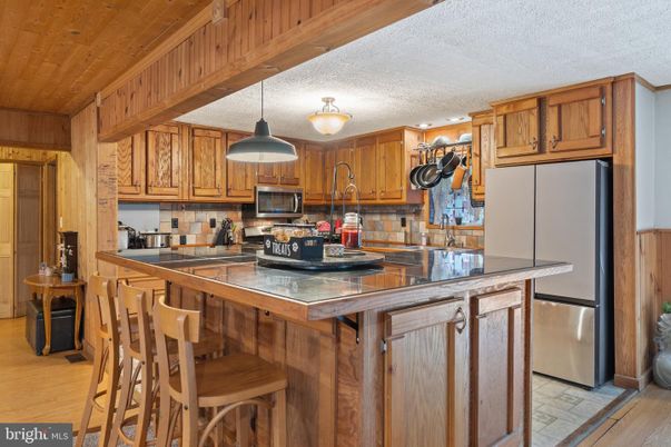 Interior, Kitchen, Wooden Ceilings, Wood Texture Flooring