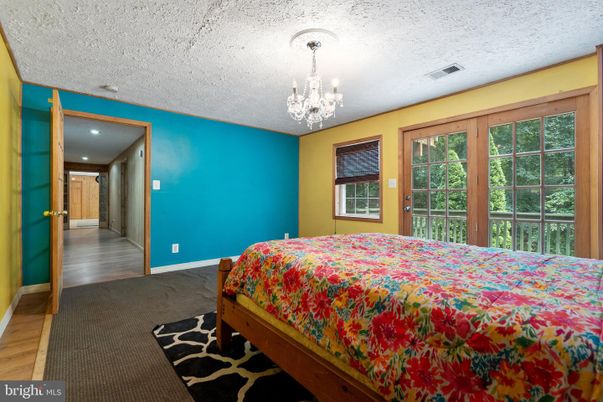 Bedroom, Chandelier, Interior