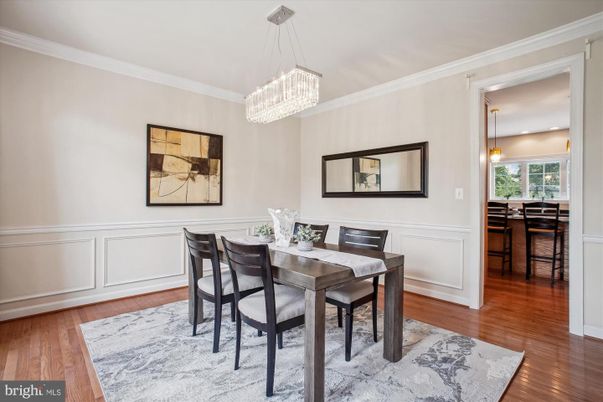 Chandelier, Dining room, Interior, Pendant Lights, Wood Texture Flooring