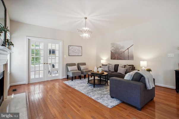Chandelier, Fireplace, Interior, Living room, Wood Texture Flooring