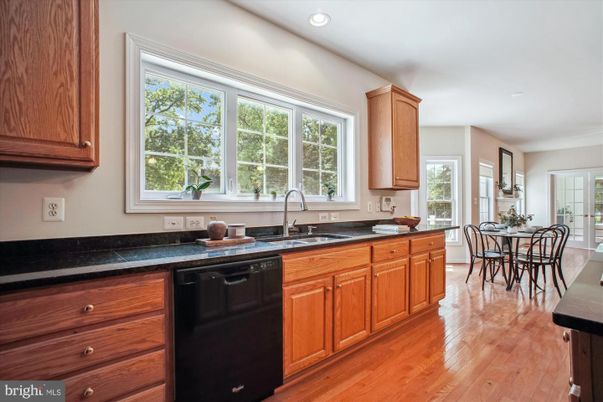 Dining room, Interior, Kitchen, Recessed Lighting, Wood Texture Flooring