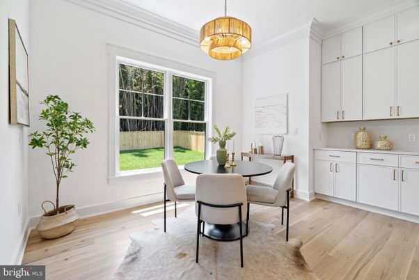 Chandelier, Dining room, Interior, Pendant Lights, Wood Texture Flooring