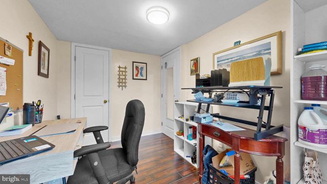 Home Office, Interior, Wood Texture Flooring