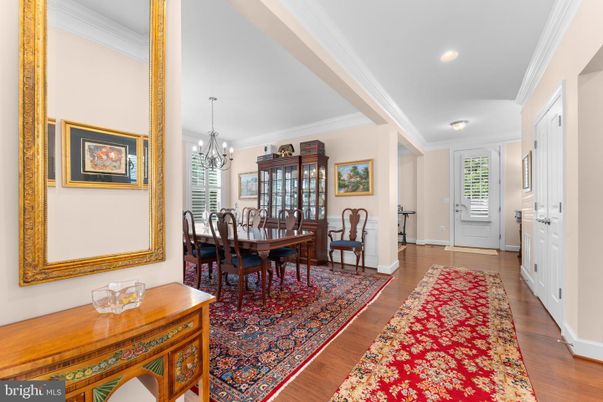 Chandelier, Dining room, Interior, Recessed Lighting, Wood Texture Flooring