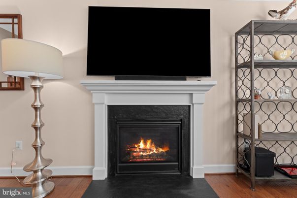 Fireplace, Interior, Wood Texture Flooring