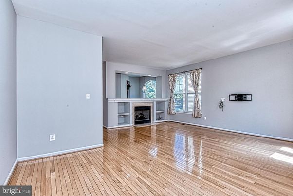 Empty room, Fireplace, Interior, Wood Texture Flooring