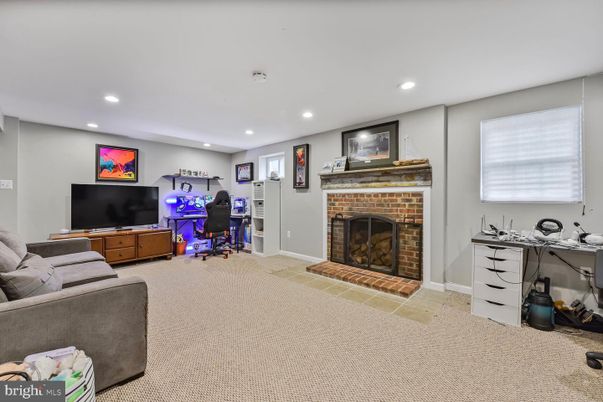 Fireplace, Home Office, Interior, Recessed Lighting