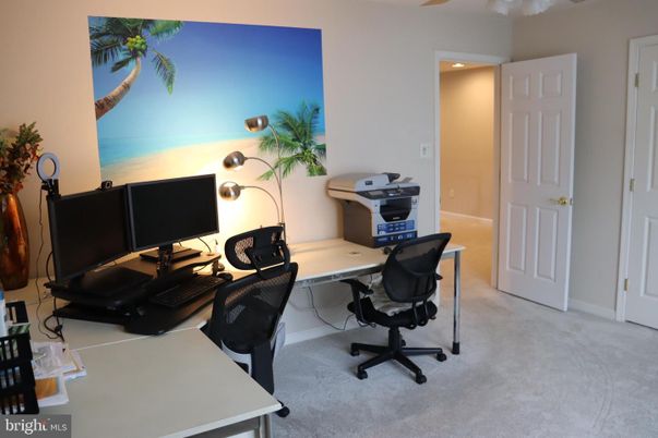 Home Office, Interior, Recessed Lighting