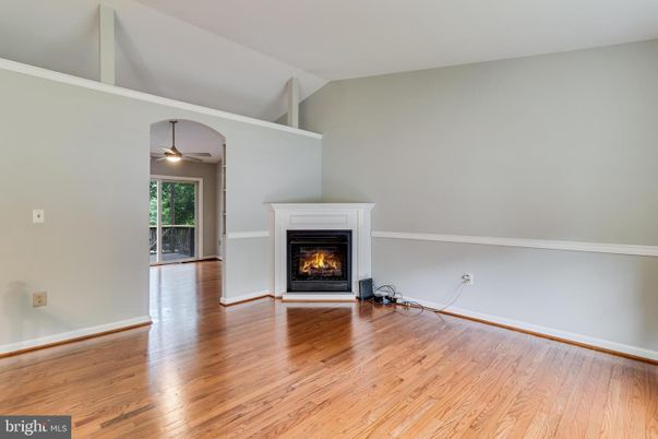 Empty room, Fireplace, Interior, Wood Texture Flooring