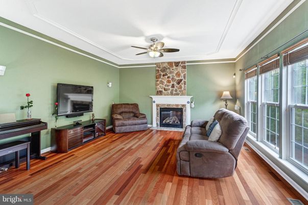 Fireplace, Interior, Piano, Stone Walls, Wood Texture Flooring