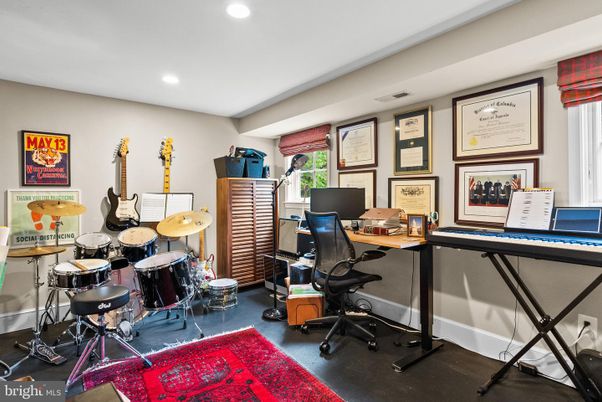 Home Office, Interior, Recessed Lighting