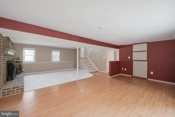 Empty room, Fireplace, Interior, Wood Texture Flooring