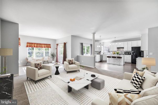 Interior, Kitchen, Living room, Pendant Lights