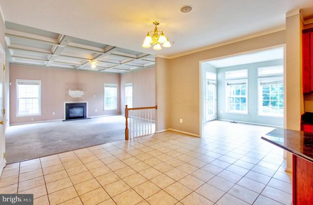 Empty room, Fireplace, Interior