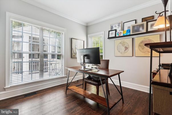 Home Office, Interior, Wood Texture Flooring