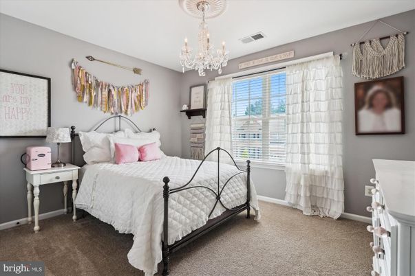 Bedroom, Chandelier, Interior